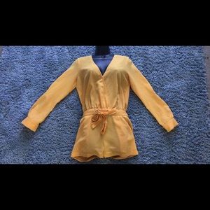 Mustard yellow Marciano romper size 0